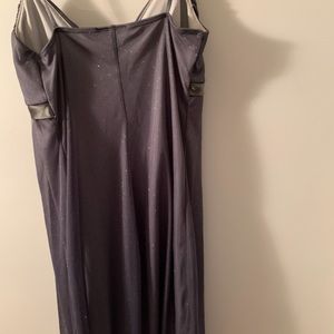 First kiss sparkly gray dress